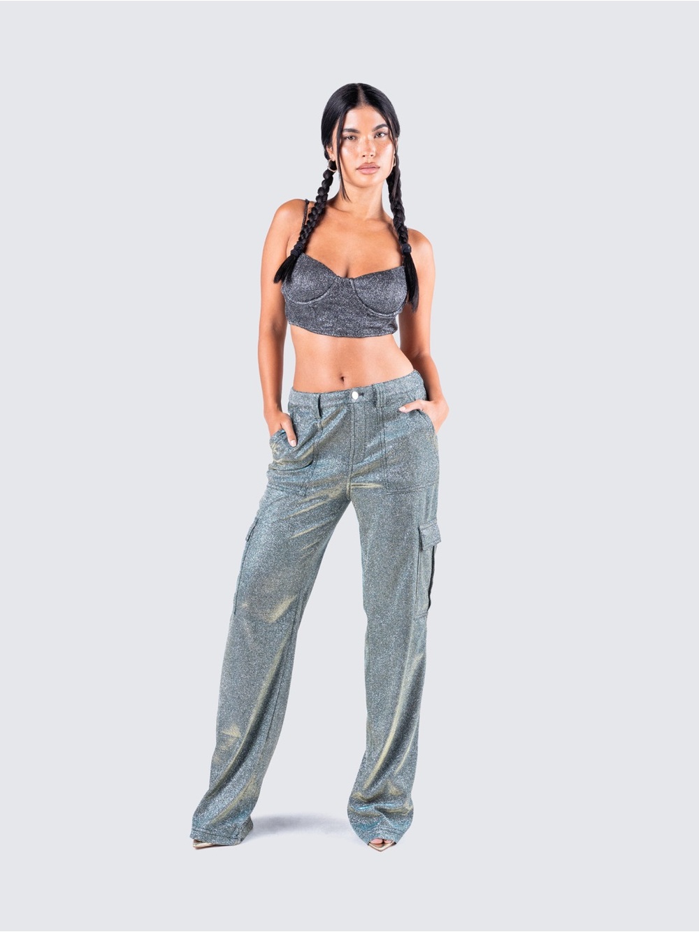 Finesse Dixon Shimmer Cargo Pant 2X CR16-11